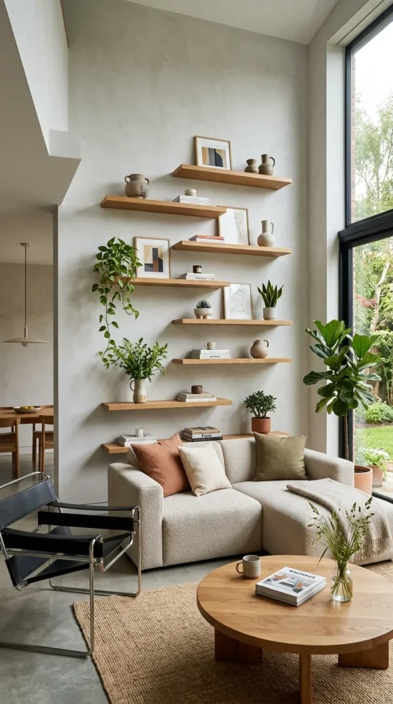 Asymmetric Shelf Arrangements