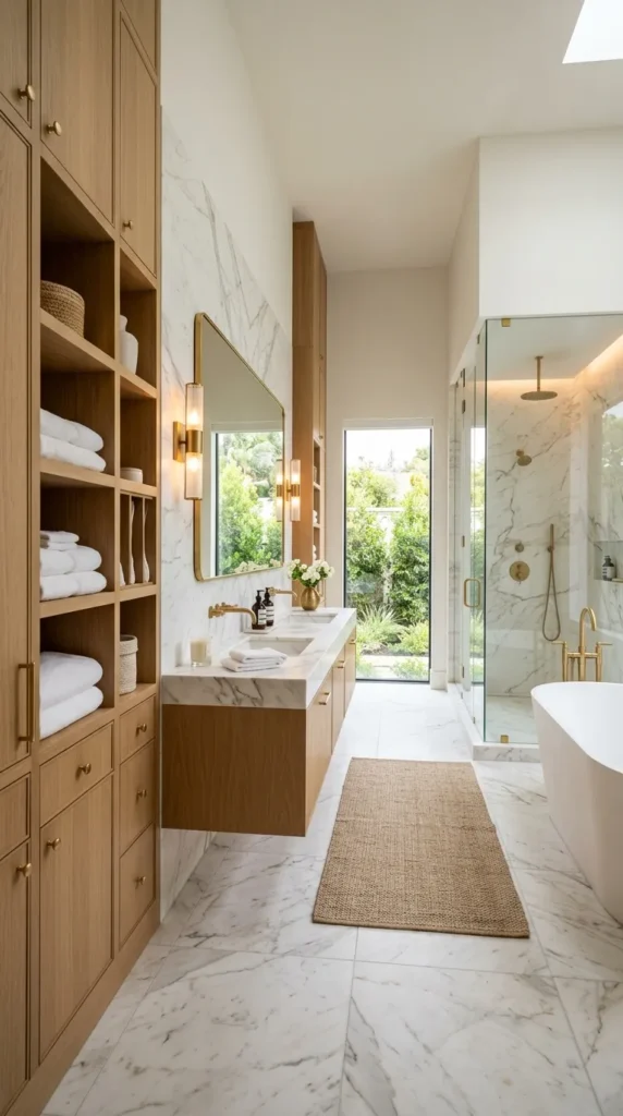 Tall Floor to Ceiling Bathroom Cabinets for Maximum Storage