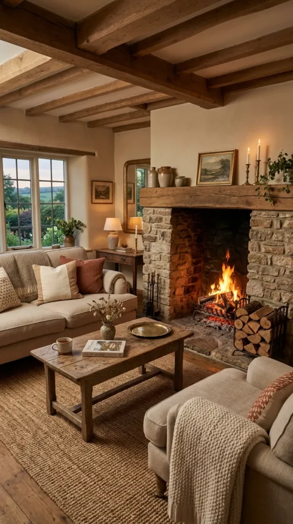Fireplace or Wood Stove as Focal Point