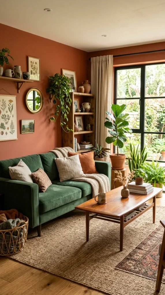 Terracotta and Forest Green