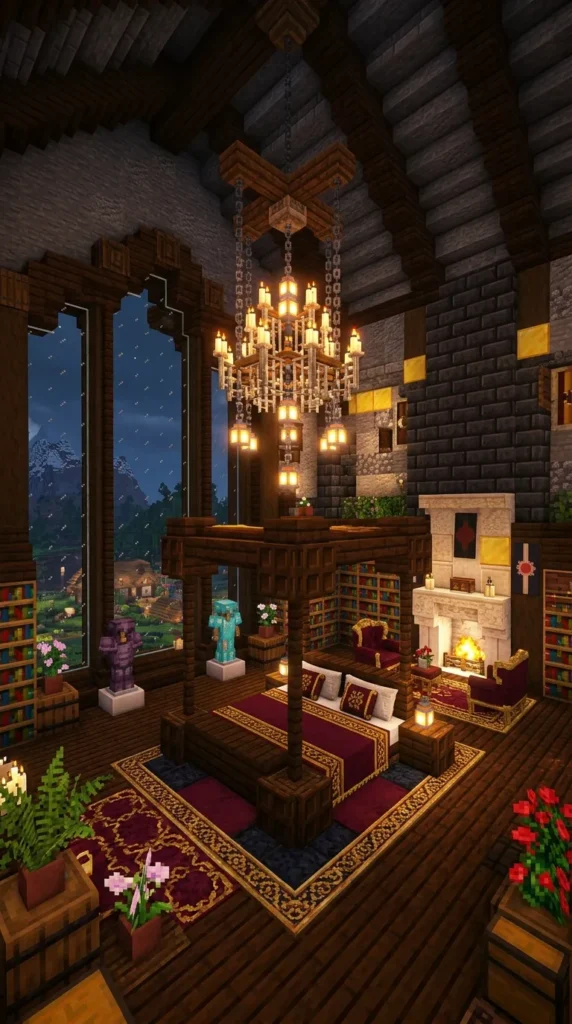  The Luxury Bedroom with Chandelier