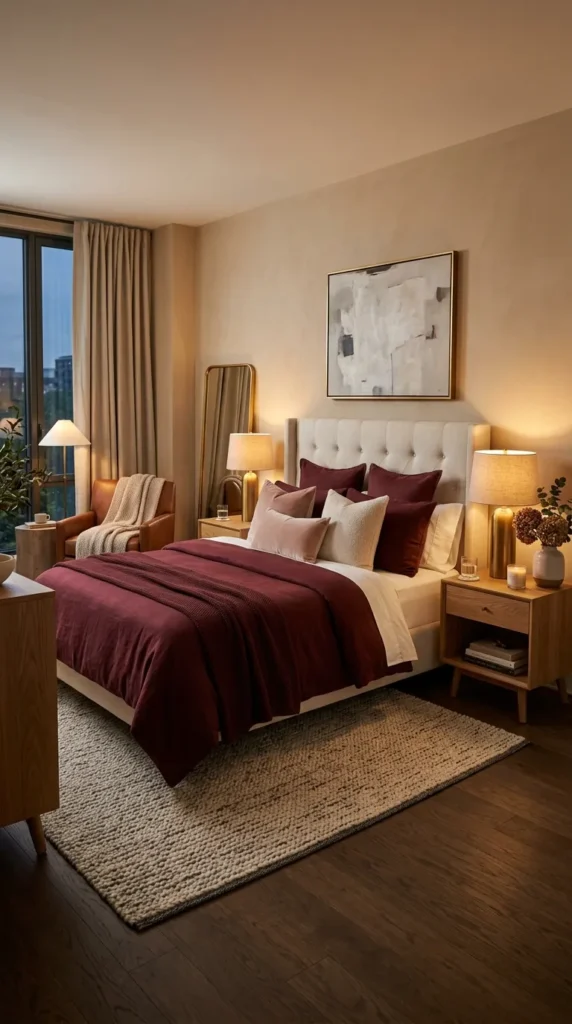 Burgundy Bedroom Bedding