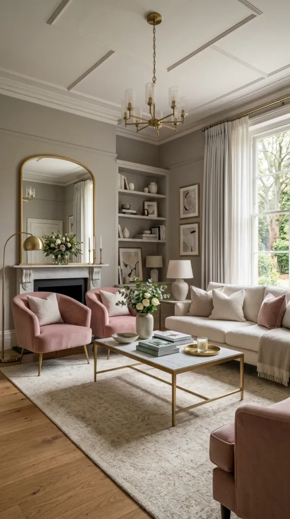 Warm Gray and Dusty Pink