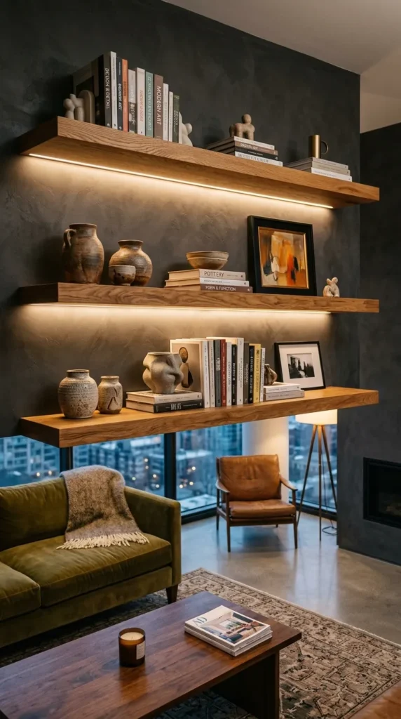 Shelves With Integrated Lighting