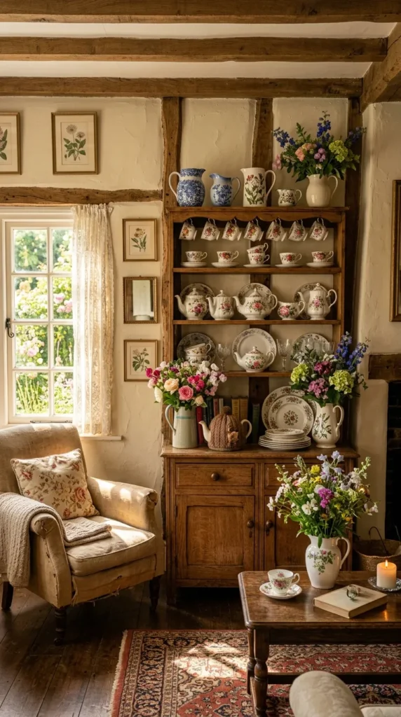 Use Vintage China and Ceramics as Display
