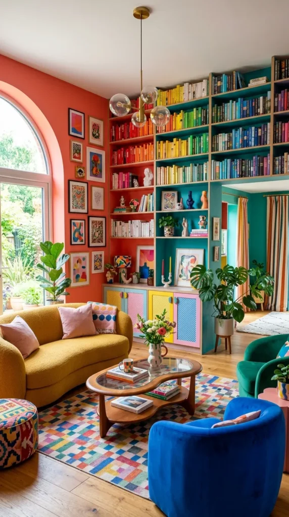 Use Colorful Storage That Becomes Part of the Decor