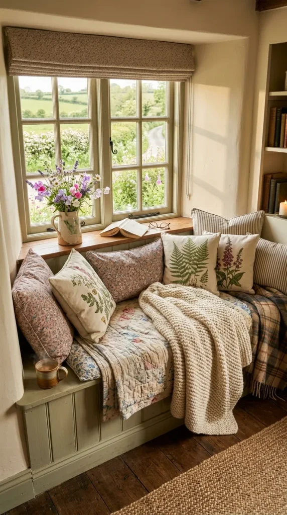 Add a Window Seat With Cushions