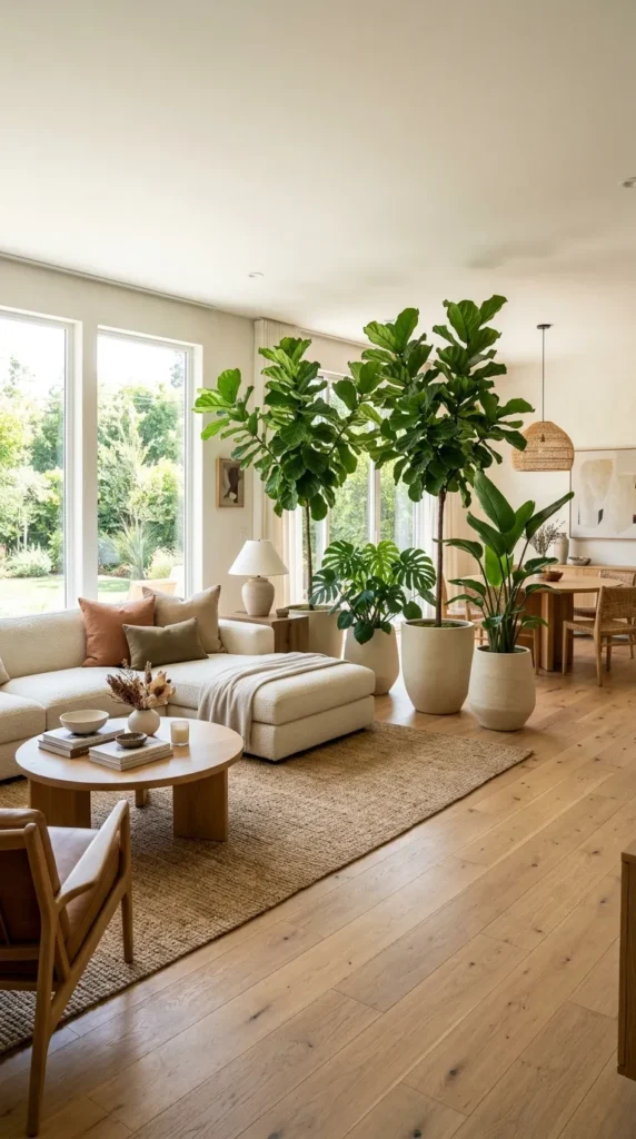 Plants and Planters Used as a Green Divider