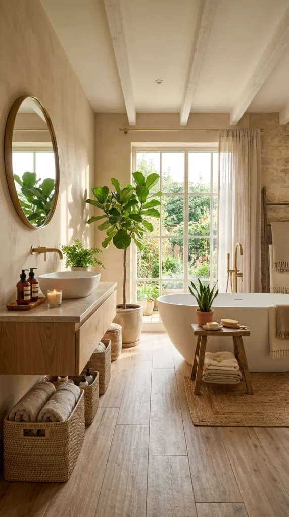 Wood Look Tile for Warmth