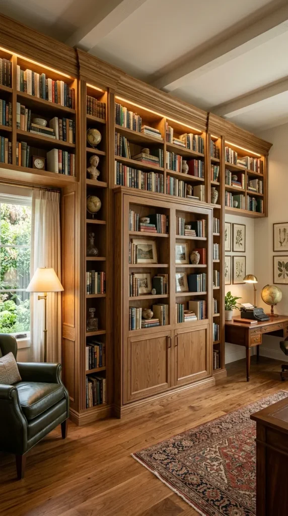 Murphy Bed Behind Bookcase Doors