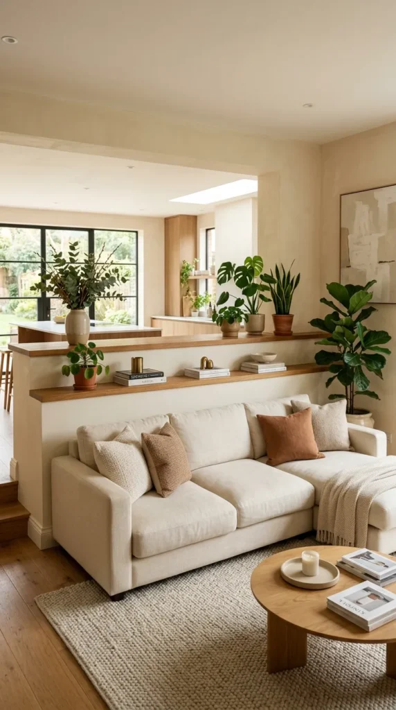 A Half Wall or Partial Divider