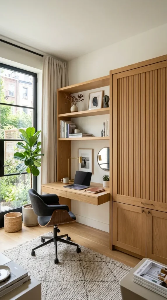  Murphy Bed in Home Office Nook
