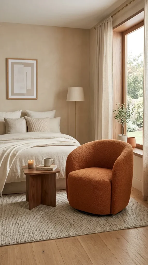 Add a Burnt Orange Accent Chair