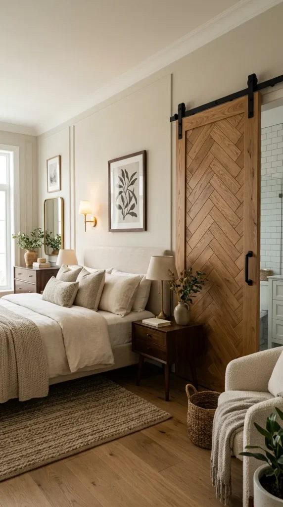  Use a Herringbone Panel Design for Visual Texture