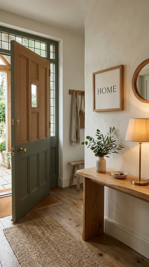 Add a Welcome Sign or Meaningful Word Near the Door