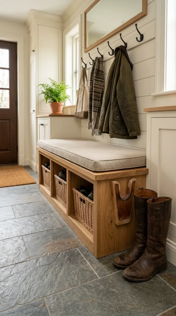  Add a Bench With a Built In Boot Jack