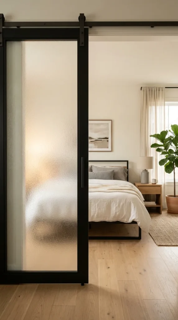  Use a Frosted Glass Insert for Privacy With Light