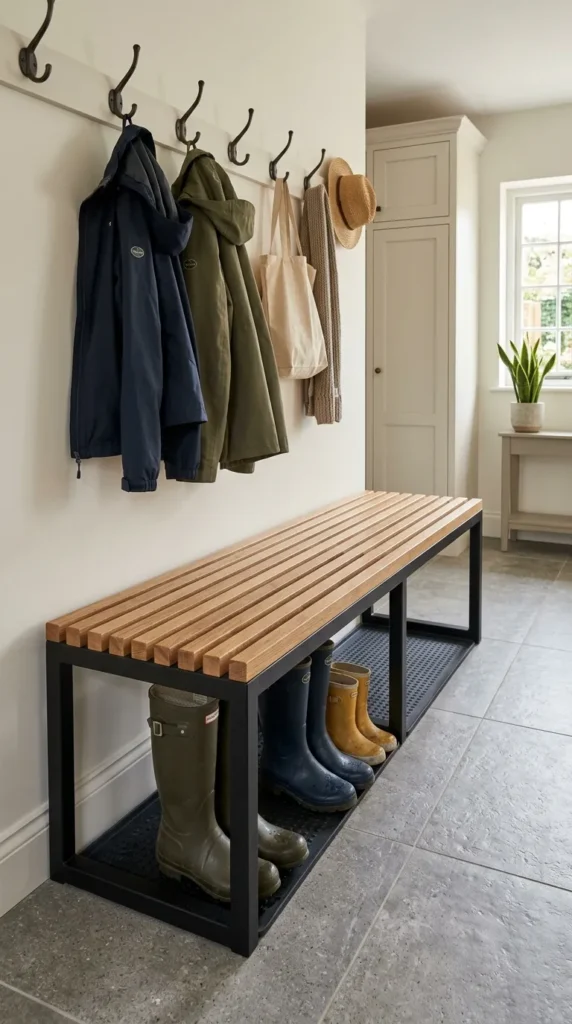  Choose a Bench With a Slatted or Woven Seat