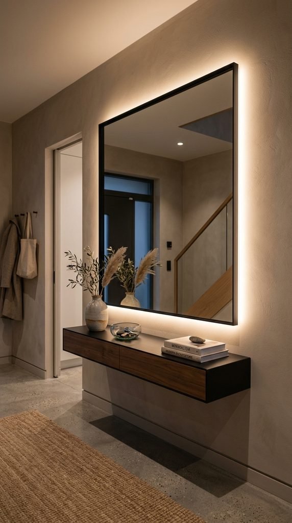 Add a Mirror With Integrated LED Lighting