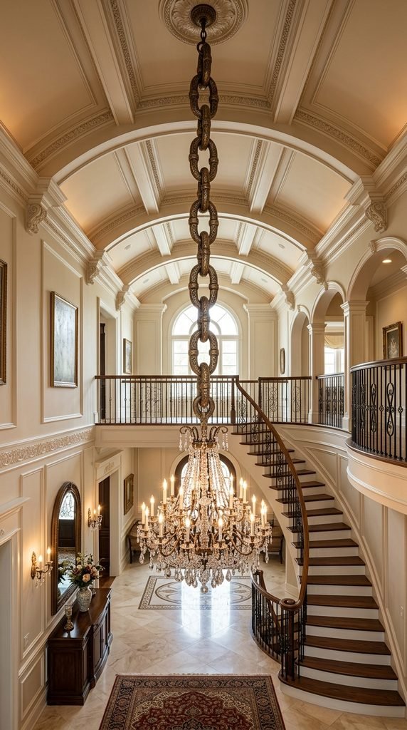 Add a Chandelier With a Statement Cord or Chain