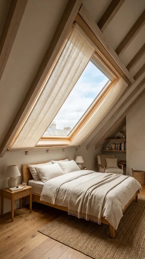  Hang Curtains Around a Sloped Window for Softness