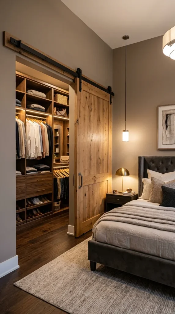 Add a Barn Door to a Walk In Closet Entrance