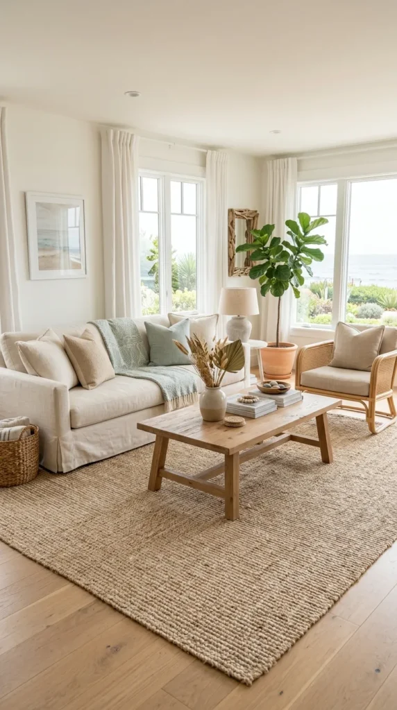 Neutral Area Rugs in Natural Fibers
