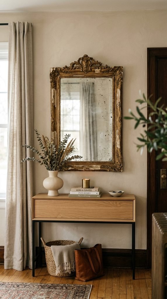 Use a Vintage or Antique Mirror for Character