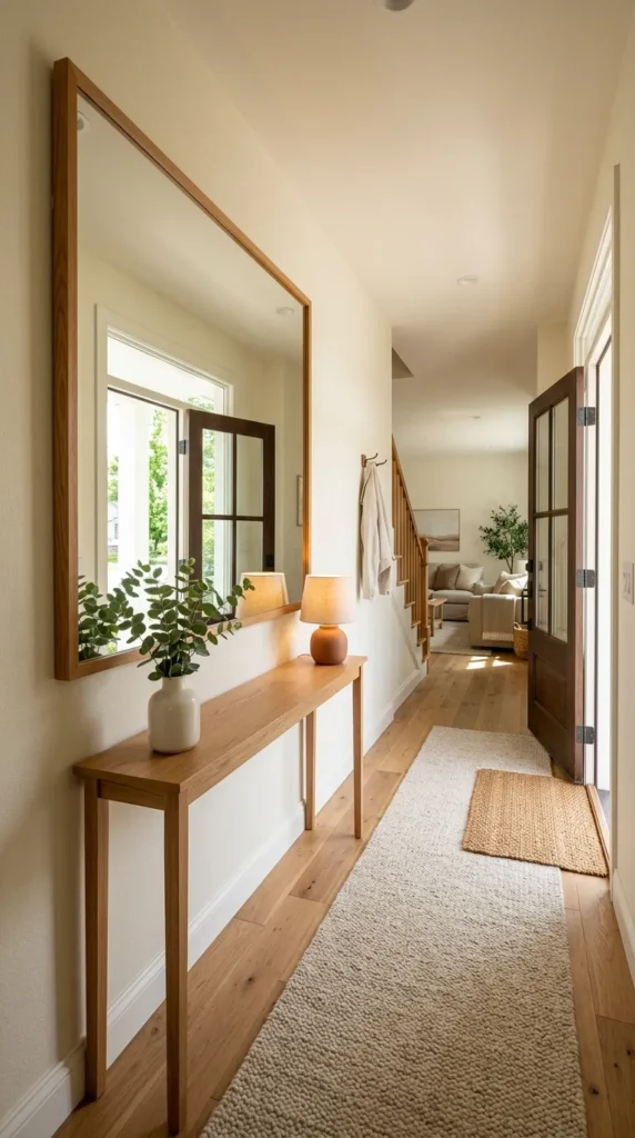 Use a Mirror to Make the Space Feel Larger and Brighter