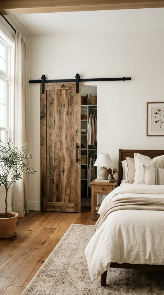  Use a Barn Door in Place of a Bifold Door