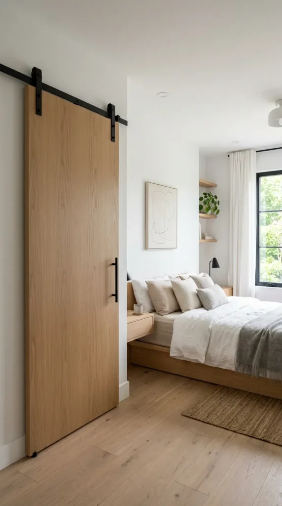 Choose a Minimalist Flat Panel Door for Modern Rooms