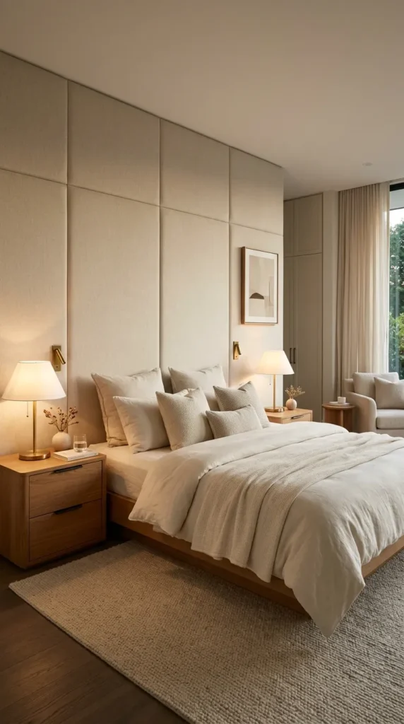 Add Fabric Panels for Softness and Sound Absorption