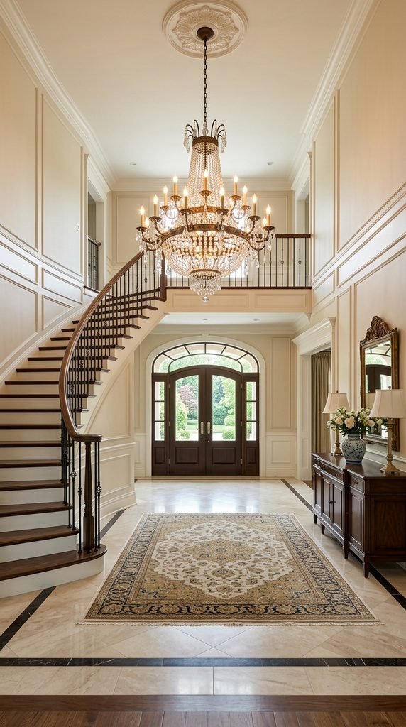 Choose a Chandelier Scaled to the Foyer's Footprint, Not Just Its Height