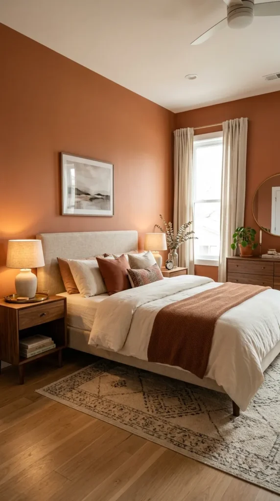 Paint the Walls in a Muted Burnt Orange
