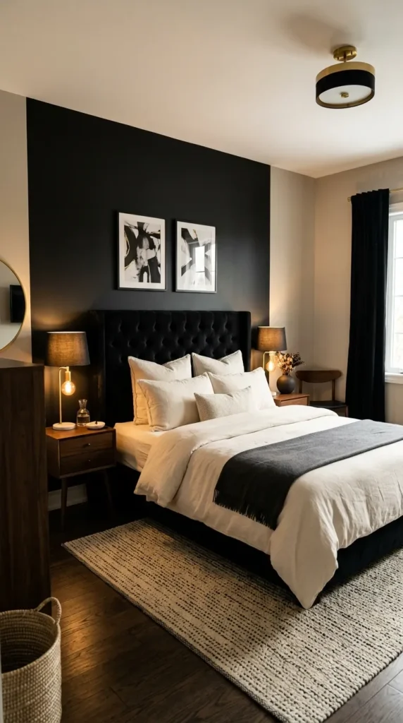 Choose a Deep Black as the Wall Base