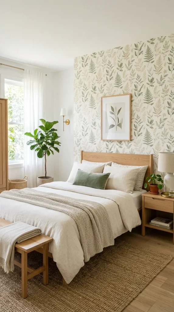  Use Peel and Stick Wallpaper for a Renter Friendly Option