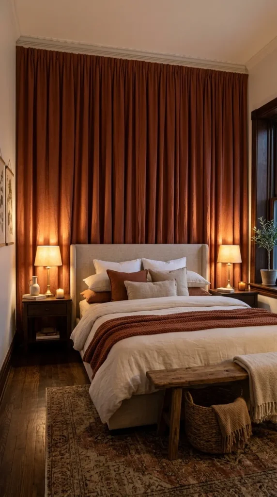 Frame the Wall With a Ceiling to Floor Curtain