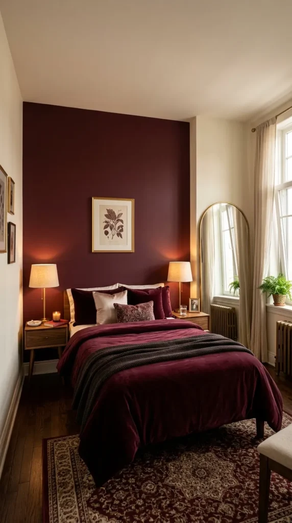 Dark Colors Sparingly in a Small Bedroom