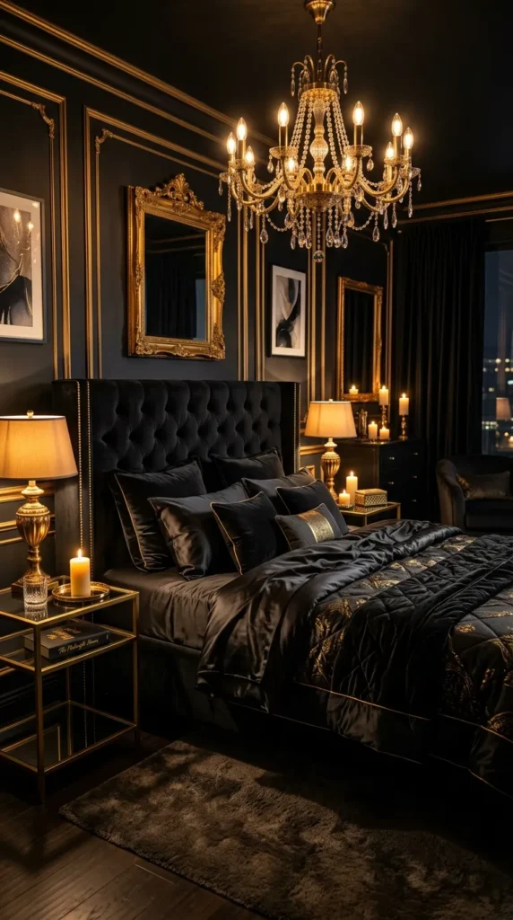 Use Warm, Dimmable Lighting to Enhance the Gold