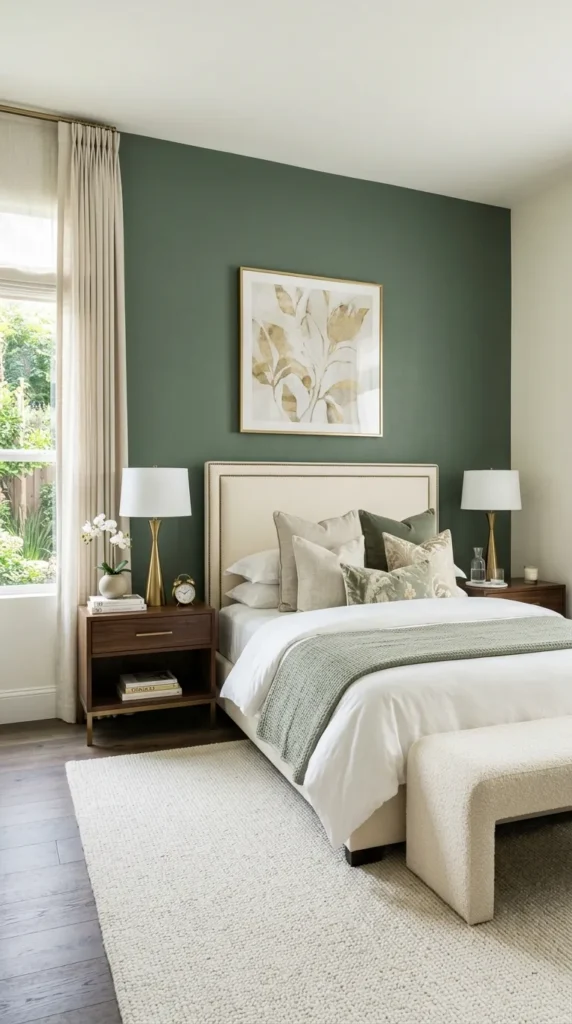  Place the Accent Wall Behind the Bed, Not to the Side