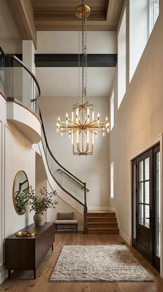 Add a Chandelier With Adjustable Height for Flexibility