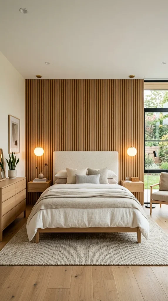 Use Wood Slats for Texture and Warmth