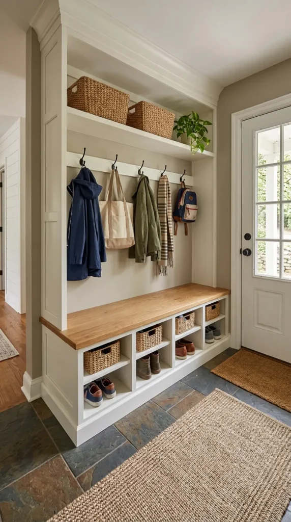 Choose a Bench With Cubbies Underneath