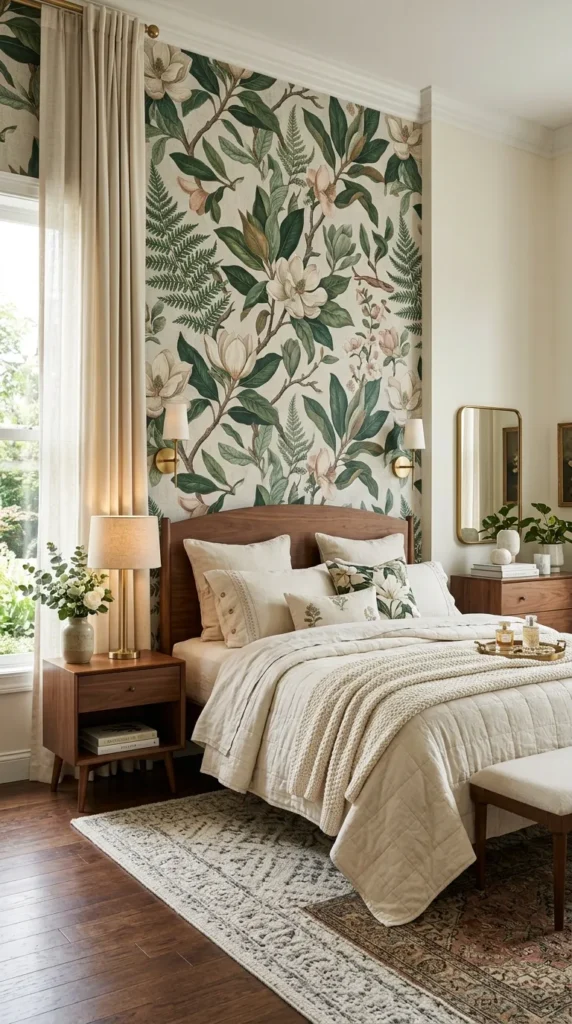 Add a Bold Pattern Wallpaper

