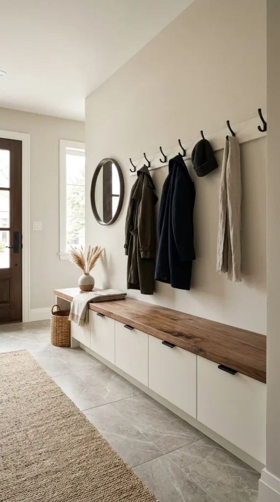  Add a Bench With Closed Storage Drawers