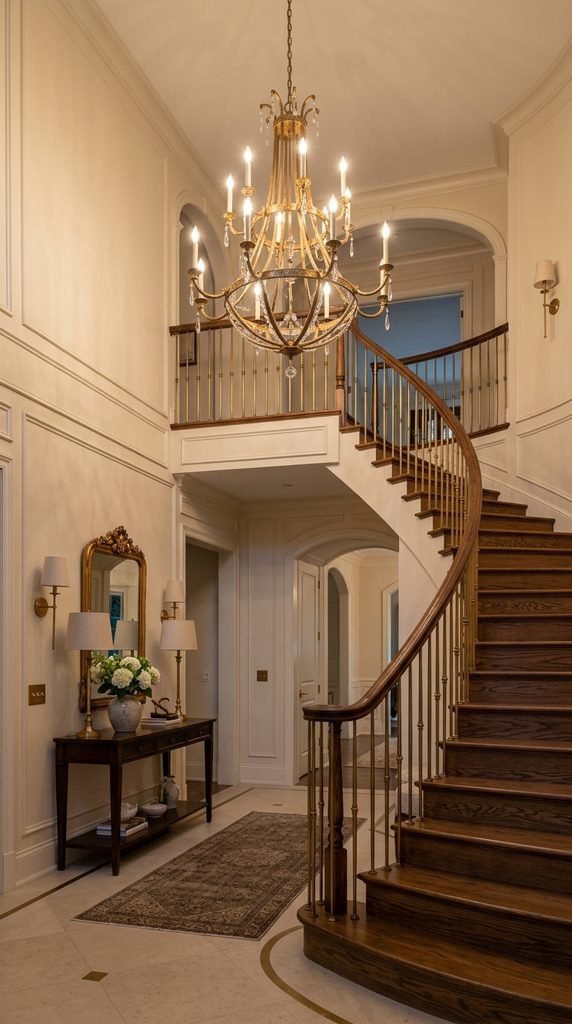 Add a Brass or Gold Finish for Warmth