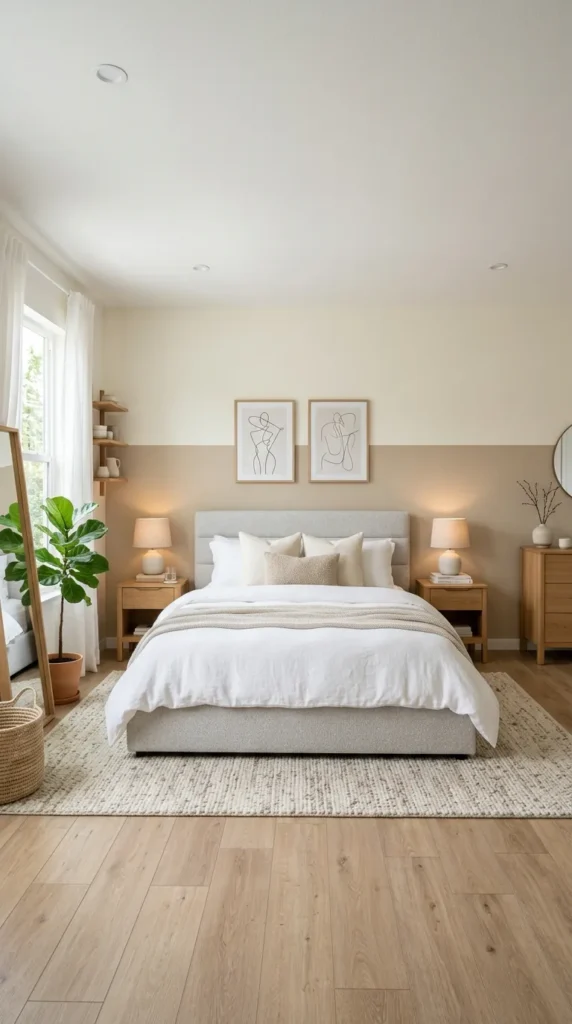 Choose a Two Tone Color Block Wall
