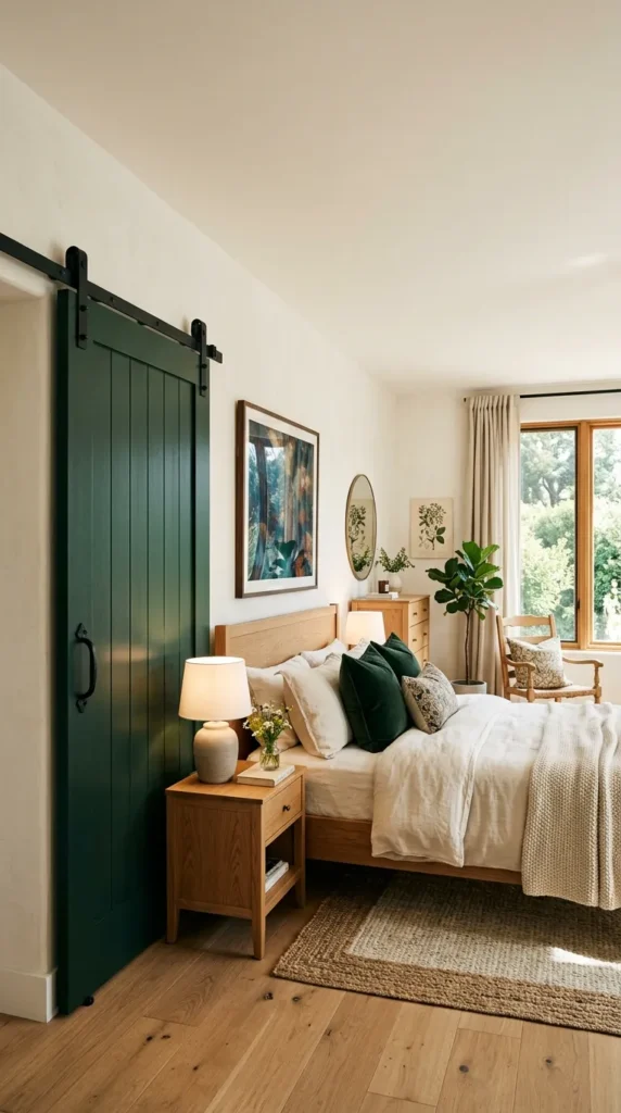 Paint the Door a Bold Contrasting Color