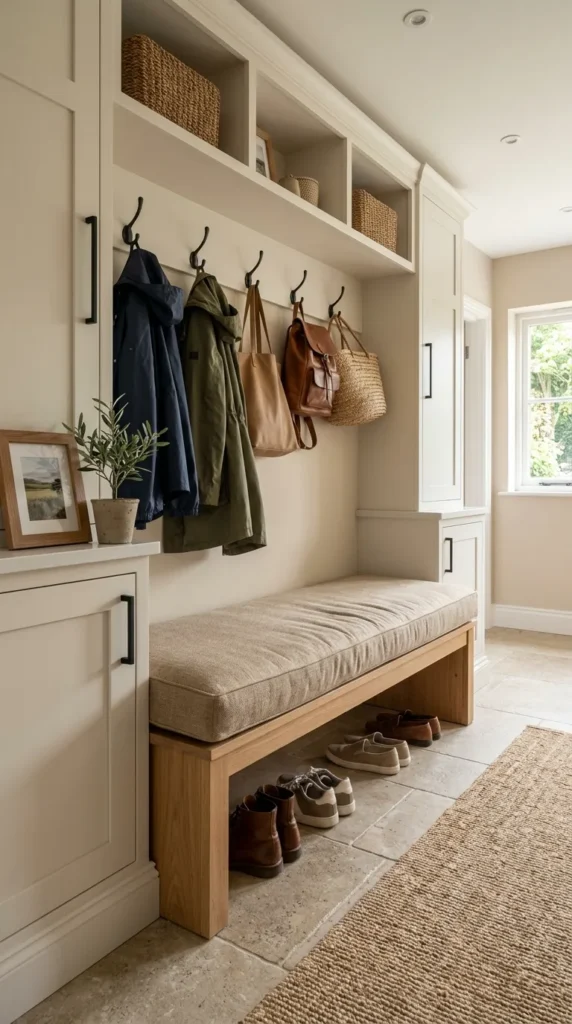  Add an Upholstered Bench for Extra Comfort